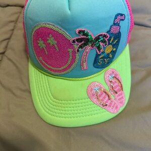 Colorful Sequin Trucker Hat